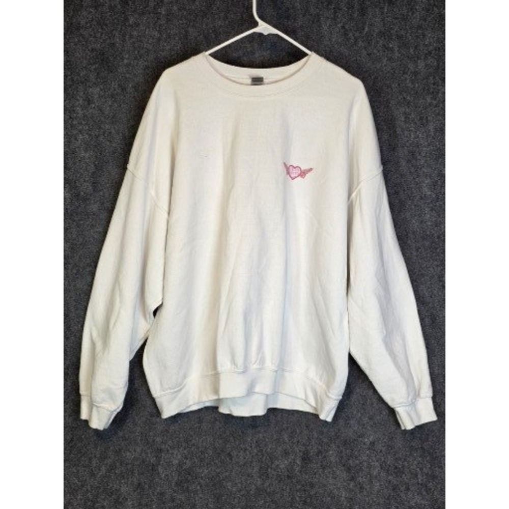 Gildan Heavy Blend Cream Graphic Sweatshirt Delta Delta‎ Delta Perfect Match XXL